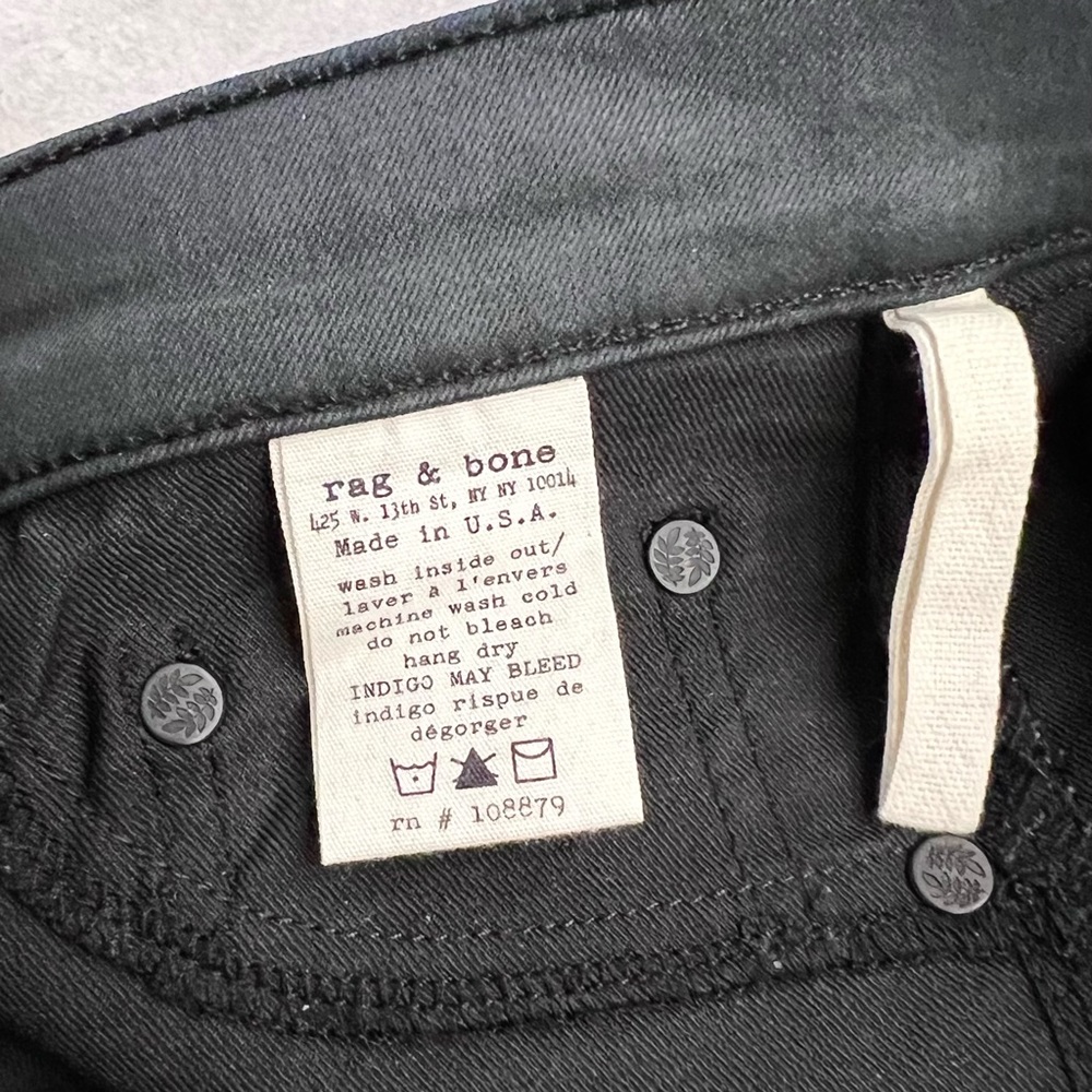 NWOT RAG&BONE Legging waxed skinny jeans - Picture 7 of 8